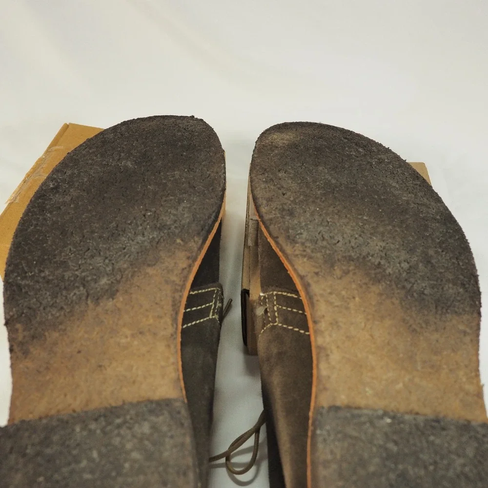 Allen Edmonds Chukka Boots 10.5 Brown Leather Suede Desert Crepe Sole USA Made